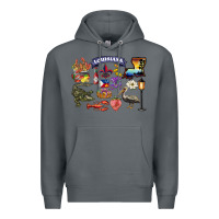 Rock preview louisiana state Premium Hoodie - BarkalooDesign