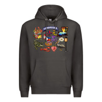 Smoke preview louisiana state Premium Hoodie - BarkalooDesign