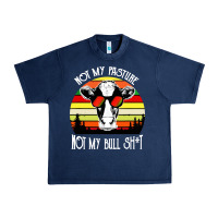Navy vintage not my pasture not my bull cow Urban Heavy Tee - artisFamous