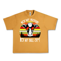 Peanut Butter vintage not my pasture not my bull cow Urban Heavy Tee - artisFamous