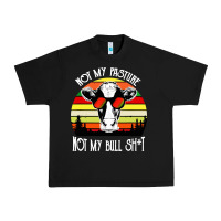 Black vintage not my pasture not my bull cow Urban Heavy Tee - artisFamous