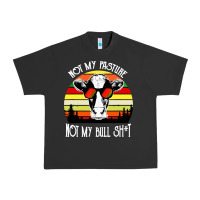 Pigment Black vintage not my pasture not my bull cow Urban Heavy Tee - artisFamous