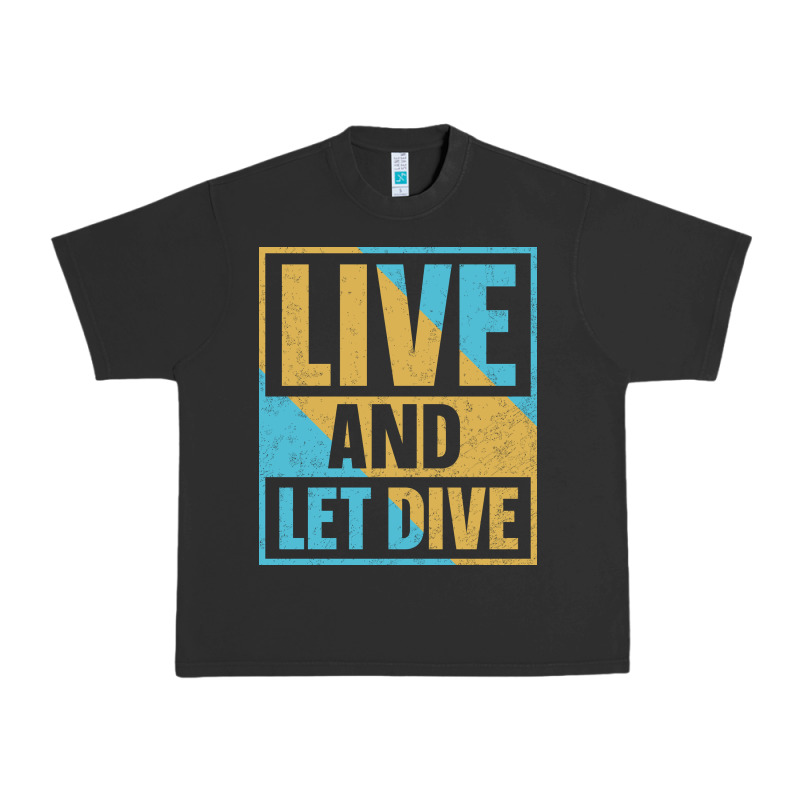 Live And Let Dive Retro Style Urban Heavy Tee by artisFamous | Teevron