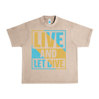 French Oak Live And Let Dive Retro Style Urban Heavy Tee - artisFamous