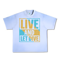 Grape Ice Live And Let Dive Retro Style Urban Heavy Tee - artisFamous