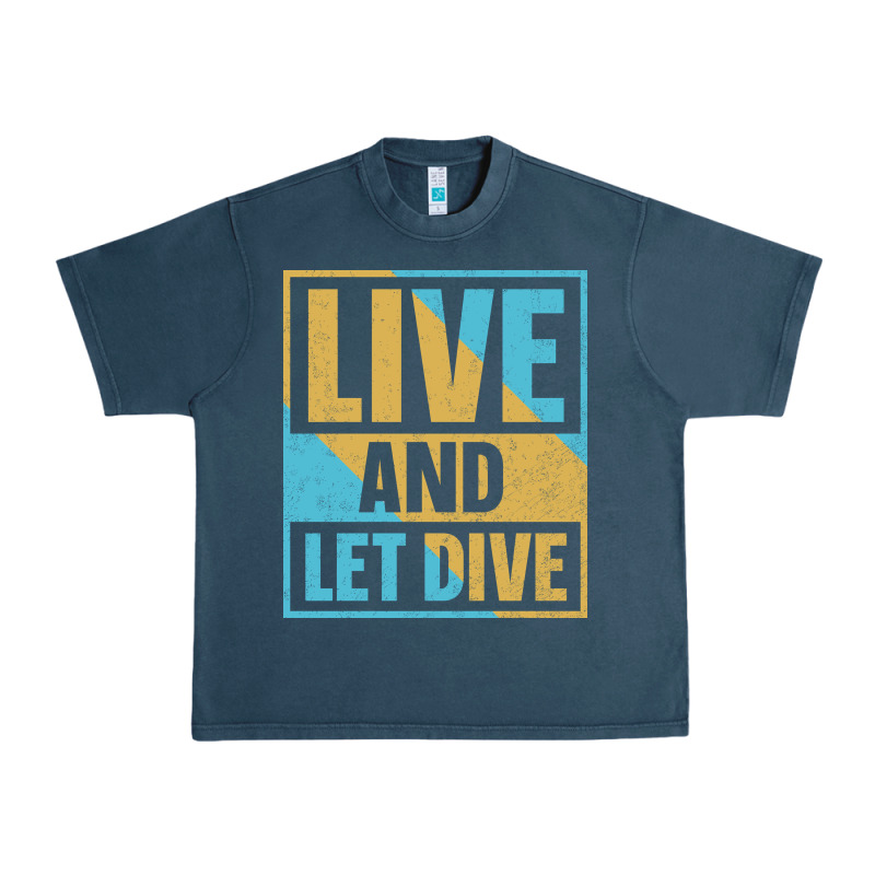 Live And Let Dive Retro Style Urban Heavy Tee by artisFamous | Teevron