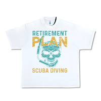 White Retirement Plan Scuba Diving Urban Heavy Tee - artisFamous