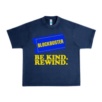 Navy blockbuster be kind rewind Urban Heavy Tee - artisFamous