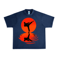Navy karate and kung fu Urban Heavy Tee - artisFamous