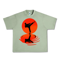 Oil Green karate and kung fu Urban Heavy Tee - artisFamous