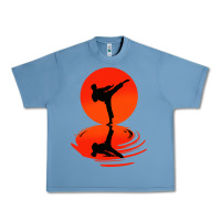 Pebble Blue karate and kung fu Urban Heavy Tee - artisFamous