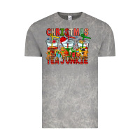 Cloud Rock Christmas tea junkie Vintage Tee - CowhideDigitalArt