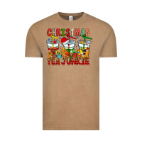 Vintage Coffee Christmas tea junkie Vintage Tee - CowhideDigitalArt