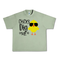 Oil Green kids chick dig me christian Urban Heavy Tee - artisFamous