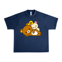 Navy rilakkuma rila head shirt Urban Heavy Tee - artisFamous