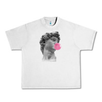 Lunar Rock Vaporwave statue head with bubblegum Urban Heavy Tee - artisFamous