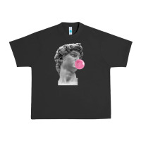 Pigment Black Vaporwave statue head with bubblegum Urban Heavy Tee - artisFamous