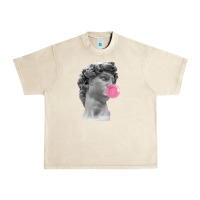 Sandshell Vaporwave statue head with bubblegum Urban Heavy Tee - artisFamous