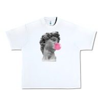 White Vaporwave statue head with bubblegum Urban Heavy Tee - artisFamous