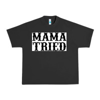 Pigment Black Mama Tried Urban Heavy Tee - artisFamous