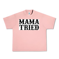 Salmon Mama Tried Urban Heavy Tee - artisFamous