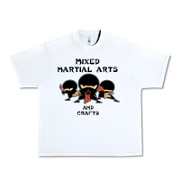 White mixed martial arts and crafts Urban Heavy Tee - artisFamous