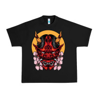 Black demon oni mask Urban Heavy Tee - artisFamous