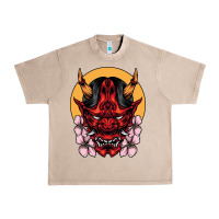 French Oak demon oni mask Urban Heavy Tee - artisFamous