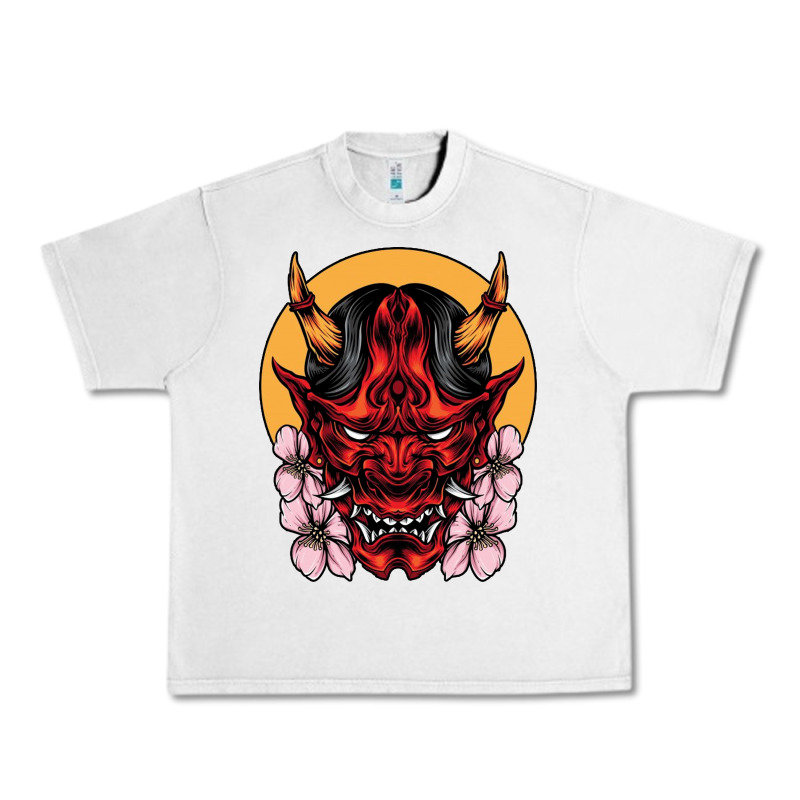 Demon Oni Mask Urban Heavy Tee by artisFamous | Teevron