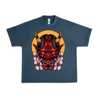 Midnight Navy demon oni mask Urban Heavy Tee - artisFamous