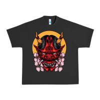 Pigment Black demon oni mask Urban Heavy Tee - artisFamous
