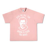 Salmon Ron tv show parks Swanson - Bacon & Eggs Urban Heavy Tee - artisFamous