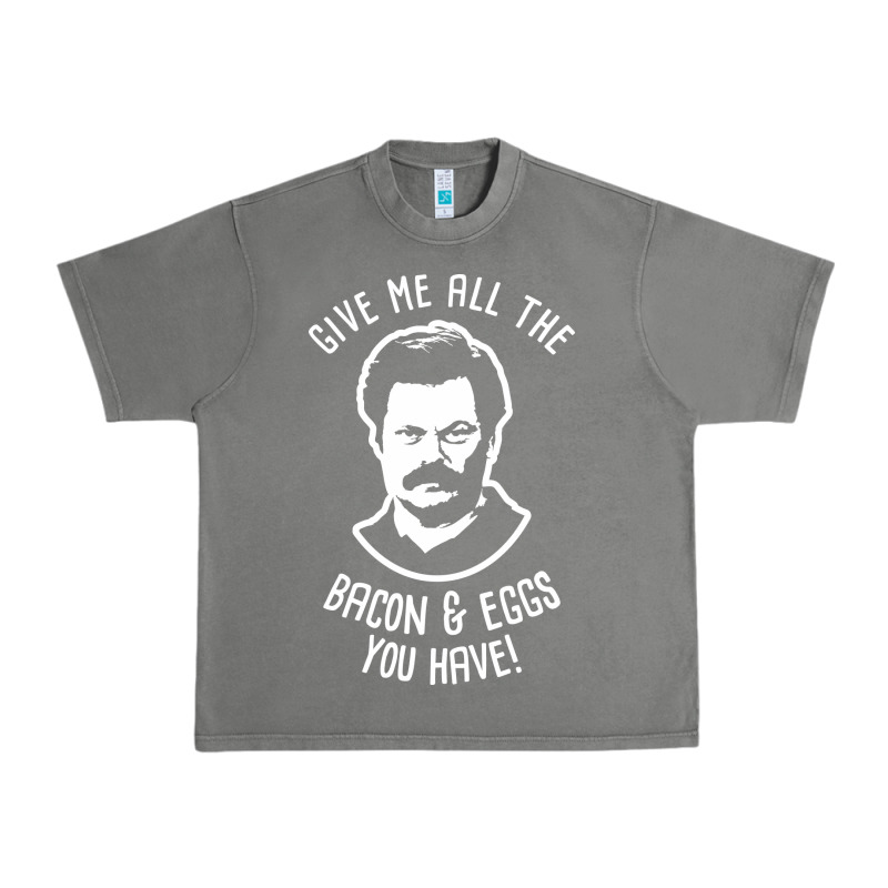 Ron Tv Show Parks Swanson - Bacon & Eggs Urban Heavy Tee by artisFamous | Teevron