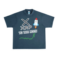 Midnight Navy xrp to the moon Urban Heavy Tee - artisFamous