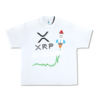 White xrp to the moon Urban Heavy Tee - artisFamous
