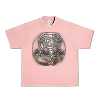 Salmon cobra k.a.i rusted steel snake lo go graphic t shirt Urban Heavy Tee - artisFamous