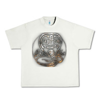 Pistachio cobra k.a.i rusted steel snake lo go graphic t shirt Urban Heavy Tee - artisFamous