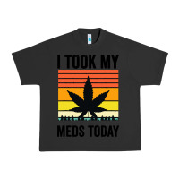Pigment Black i took my meds today Urban Heavy Tee - artisFamous