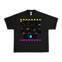 Black i'm just out here trusting god Urban Heavy Tee - artisFamous