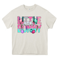 Cream Little Bunny Easter Heavy Core Tee - BundleAndBundleShop