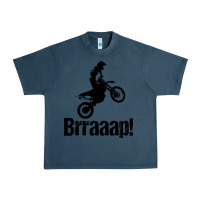 Midnight Navy brraaap funny dirt bike Urban Heavy Tee - artisFamous