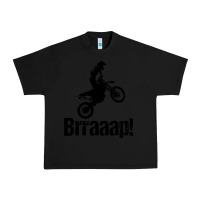 Black brraaap funny dirt bike Urban Heavy Tee - artisFamous