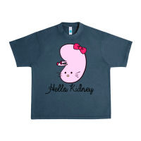 Midnight Navy hello kidney Urban Heavy Tee - artisFamous