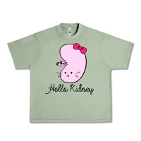 Oil Green hello kidney Urban Heavy Tee - artisFamous