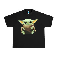 Black baby yoda Urban Heavy Tee - artisFamous