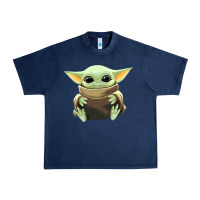 Navy baby yoda Urban Heavy Tee - artisFamous