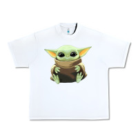 White baby yoda Urban Heavy Tee - artisFamous