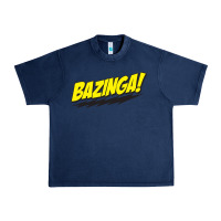 Navy Bazinga! Urban Heavy Tee - artisFamous