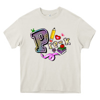 Cream pre k Heavy Core Tee - RanaPortraitStore