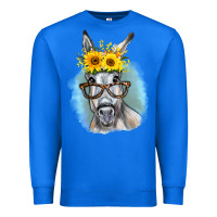 True Royal Sunflower Glasses Donkey Premium Sweatshirt - RanaPortraitStore